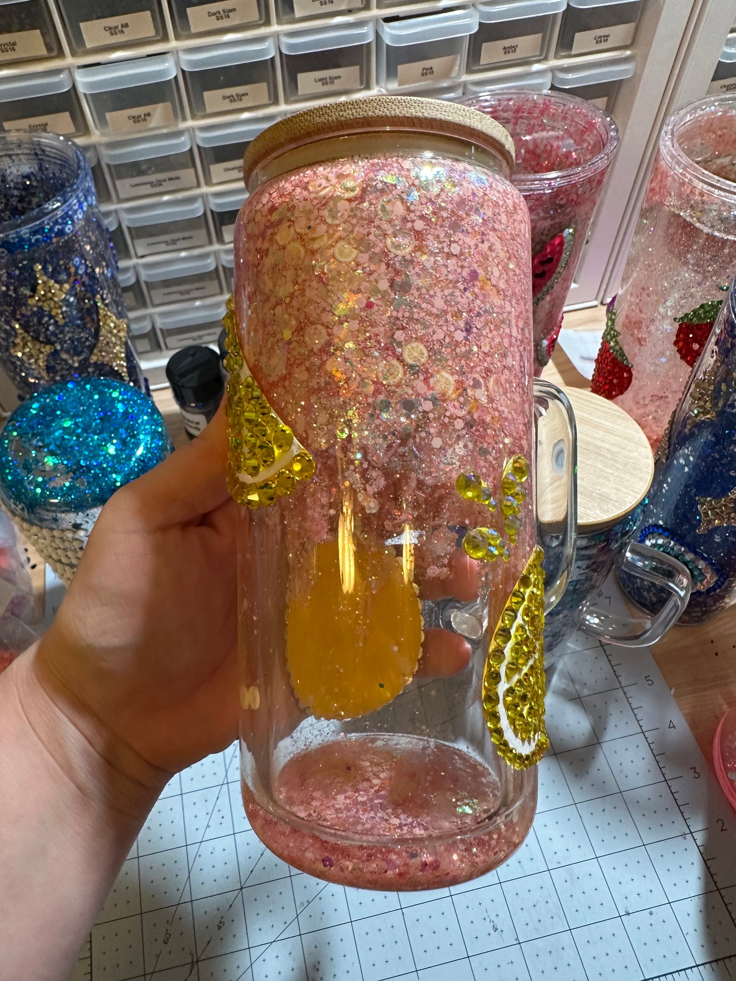 When life gives you lemons Glass Can