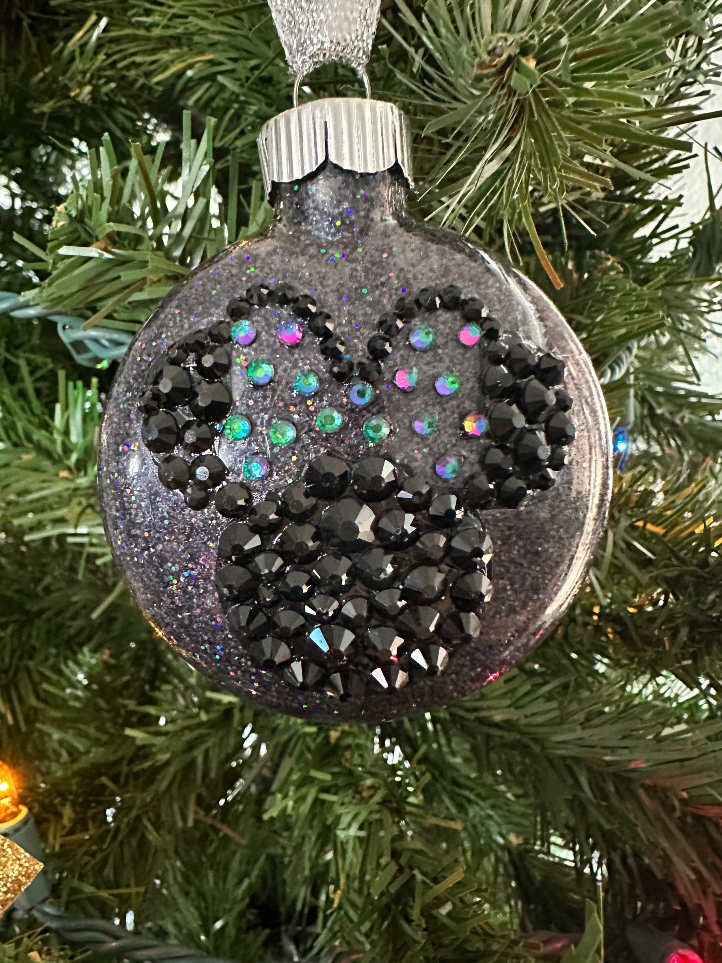 Minnie Mouse Glass Ornaments