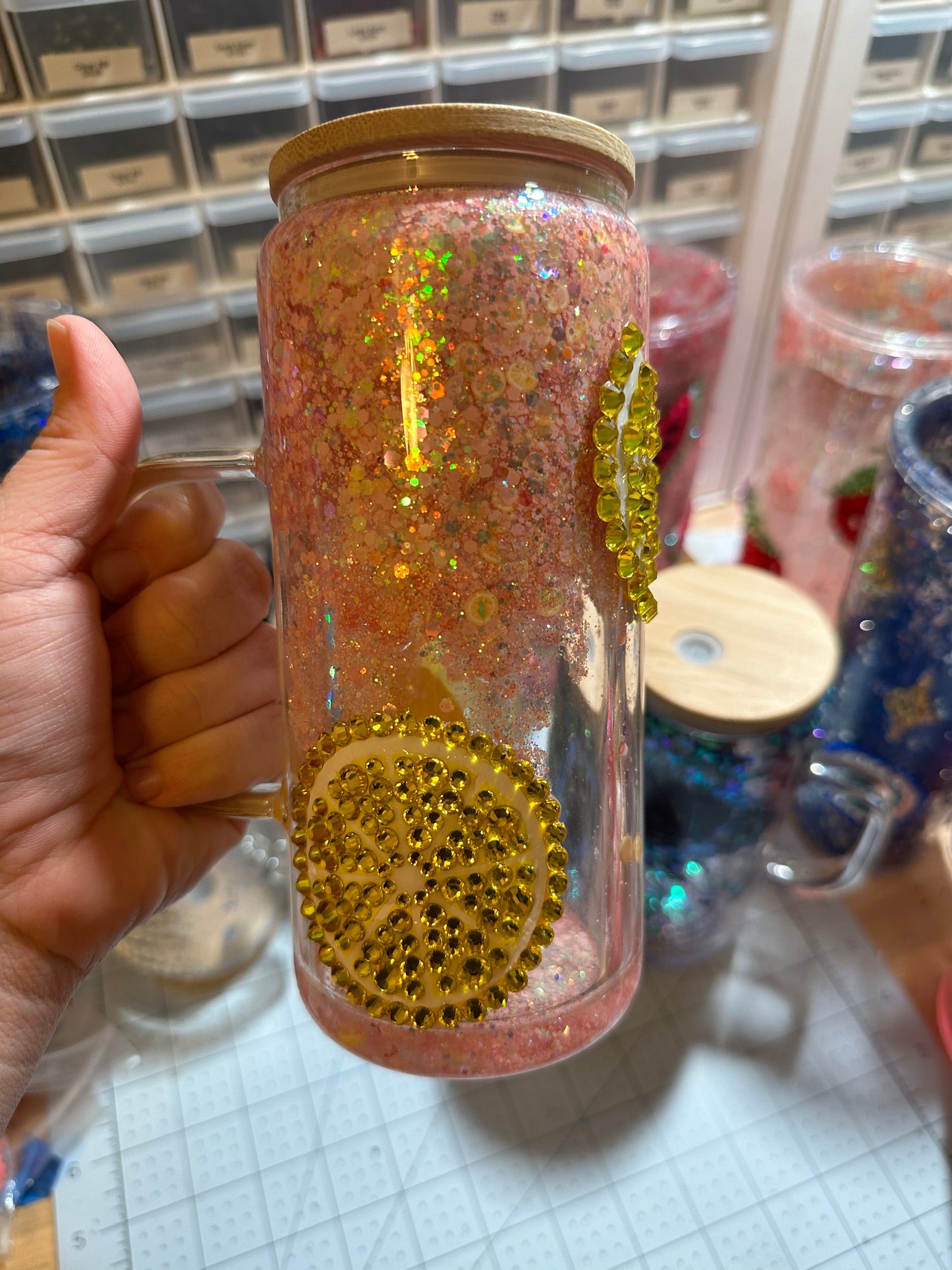 When life gives you lemons Glass Can