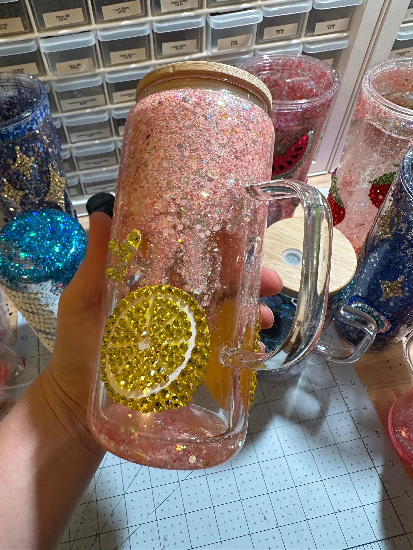 When life gives you lemons Glass Can