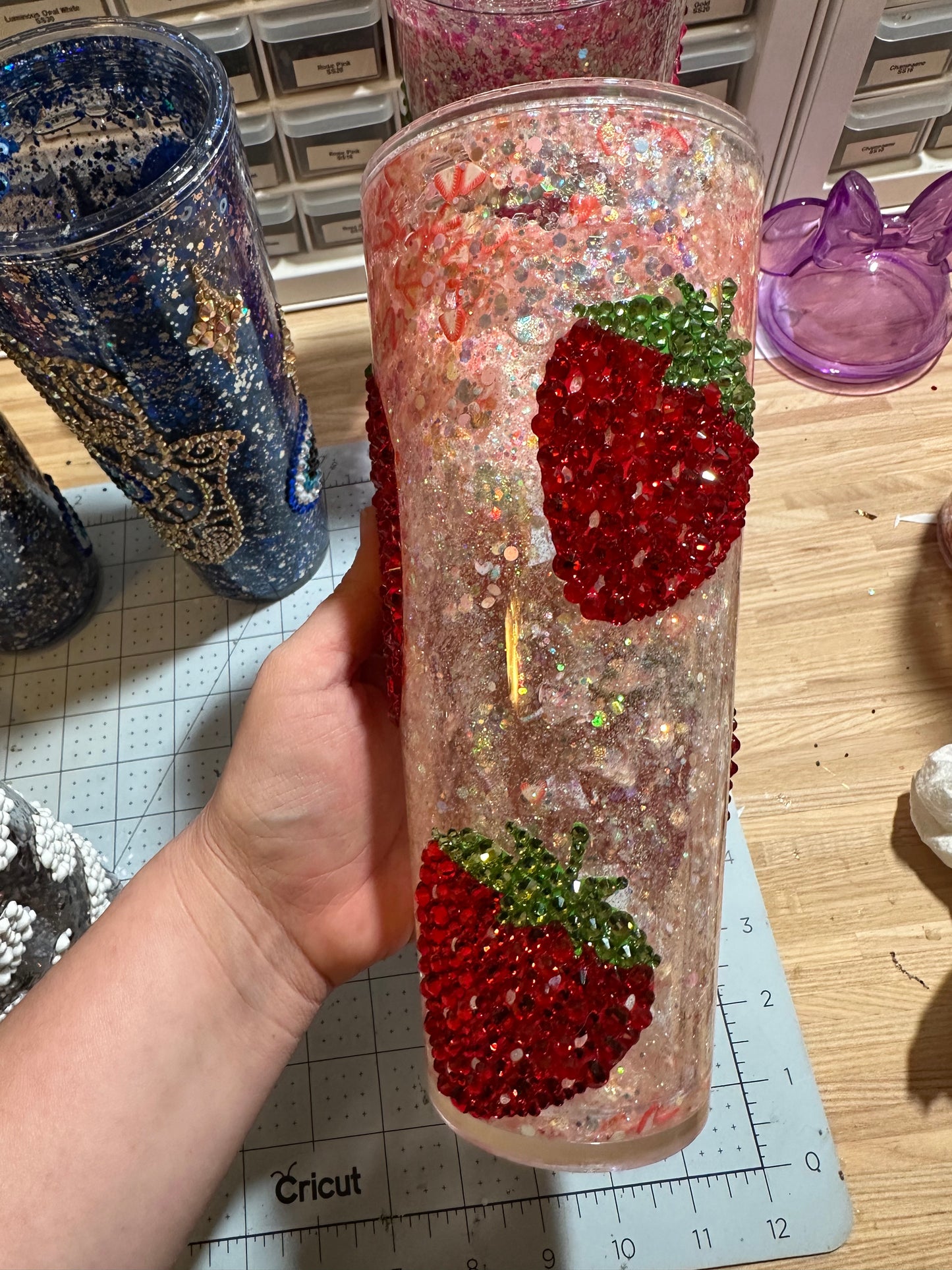 Strawberry Baby Snow Globe