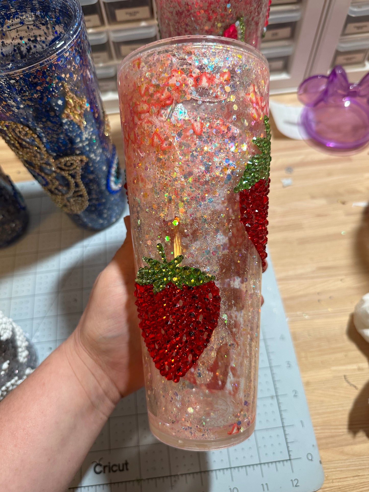 Strawberry Baby Snow Globe