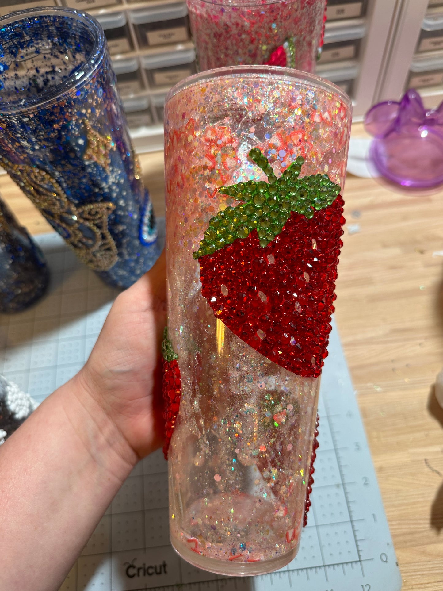 Strawberry Baby Snow Globe